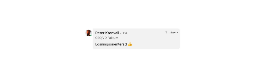 Peter Kronvall - Faktum